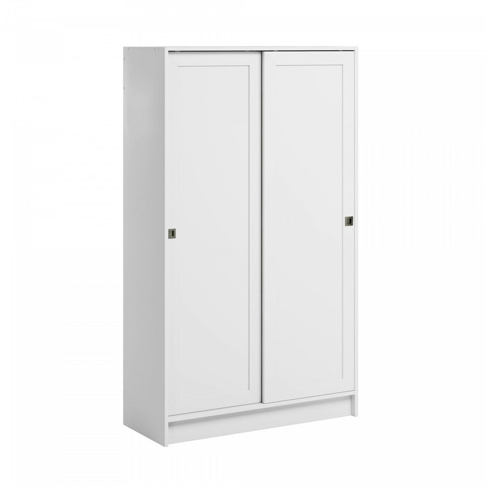 Elite 4-shelf Accent Cabinet - White