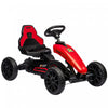 Aosom Pedal Go Kart For Kids, Pedal Powered Ride-On Car With Swing Axle, Adjustable Bucket, Handbrake, 4 Eva Wheels Powered Ride, Indoor Foot Racer, For 3-8 Years Old, Red