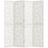 HOMCOM 4 Panel Room Divider, 5.6 FT Lightweight Privacy Screen, White