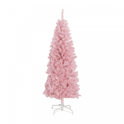 HOMCOM 5FT Artificial Christmas Tree with Automatic Open for Home Pink