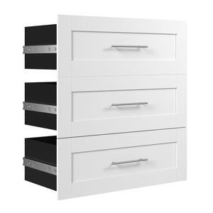 Bestar Pur 3 Drawer Set for 36 W Closet Organizer - White