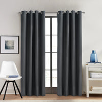 Thermaplus Alpine Charcoal Blackout Grommet Curtain Panel - 52 x 108