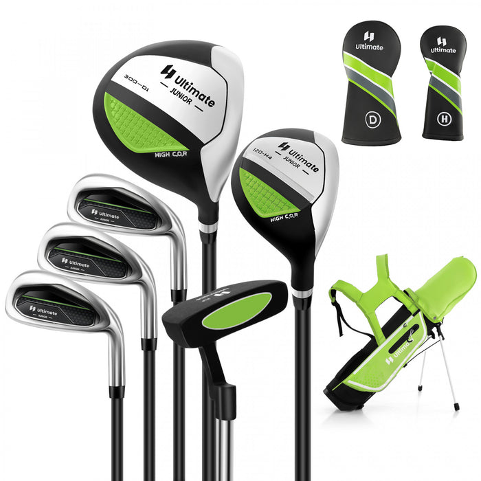 Ultimate Junior Complete Golf Club Set For Kids Age 11-13 Years Old Golf Practice Set Green