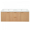 Weston 59.3-Inch Double Sink Floating Bathroom Vanity with Smart Storage, Natural | Weston Meuble-Lavabo Suspendu Double Vasque de 59,3 Pouces avec Rangement Intelligent, Naturel