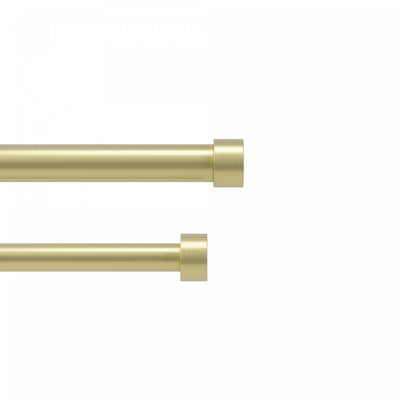 Umbra Cappa Brass Expandable Double 1" Curtain Rod - 36"-66" | Tringle à rideaux extensible double Cappa de Umbra laiton de 1 po - 36 po à 66 po