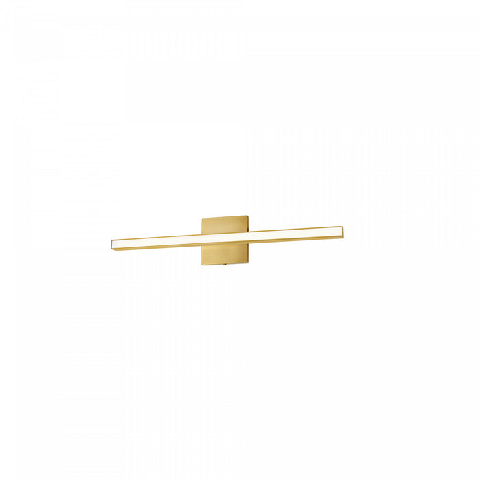 Dainolite Arandel Vanity Light 18w LED Aged Brass White Acrylic Diffuser Lamp