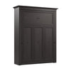 Bestar Versatile 72 W Queen Murphy Bed - Deep Grey