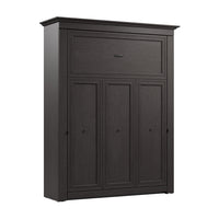 Bestar Versatile 72 W Queen Murphy Bed - Deep Grey