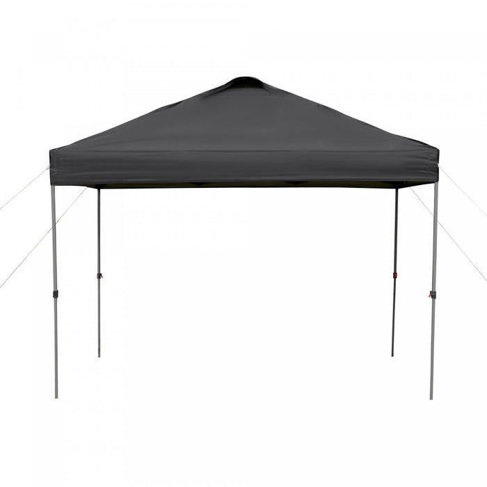 Outsunny 10' X 10' Pop Up Canopy Tent With Airy Top Vent And Bag, Black