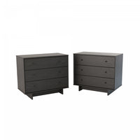Finnley 3-drawer Nightstand - Black Oak 