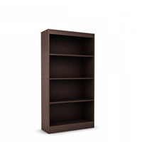 Axess 4-Shelf Bookcase - Chocolate