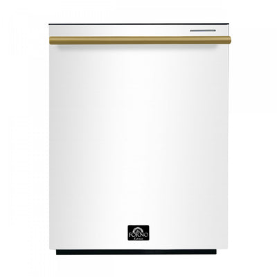 Forno Pozzo 24 in. Built-In Tall Tub Top Control White Dishwasher, 49 dBA - FDWBI8067-24WHT | Lave-vaisselle encastrable Pozzo de 24 po, cuve haute, commande sur le dessus, blanc, 49 dBA – FDWBI8067-24WHT