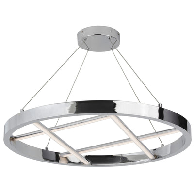 Dainolite Dante LED Chandelier 40w Polished Chrome White Silicone Diffuser Lamp|Lustre Dante de Dainolite en silicone blanc qui diffuse la lumière, avec fini chromé poli et ampoule à DEL de 40 W