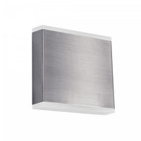 Dainolite Emery LED Wall Sconce 15w Satin Chrome Frosted Acrylic Diffuser Lamp