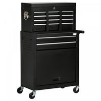 Durhand 6-drawer Lockable Tool Chest Rolling Workshop Tool Organizer