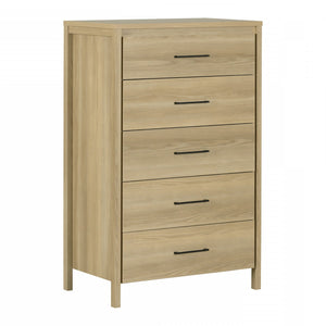 Gravity 5-Drawer Chest - Natural Ash