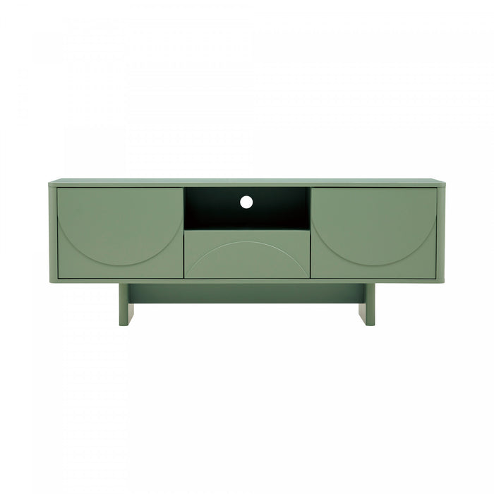 Ella Modern 59\" TV Stand in Sage Green