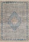 Lucia Traditional 8'0\" x 10'0\" Area Rug in Blue Indoor Area Rug