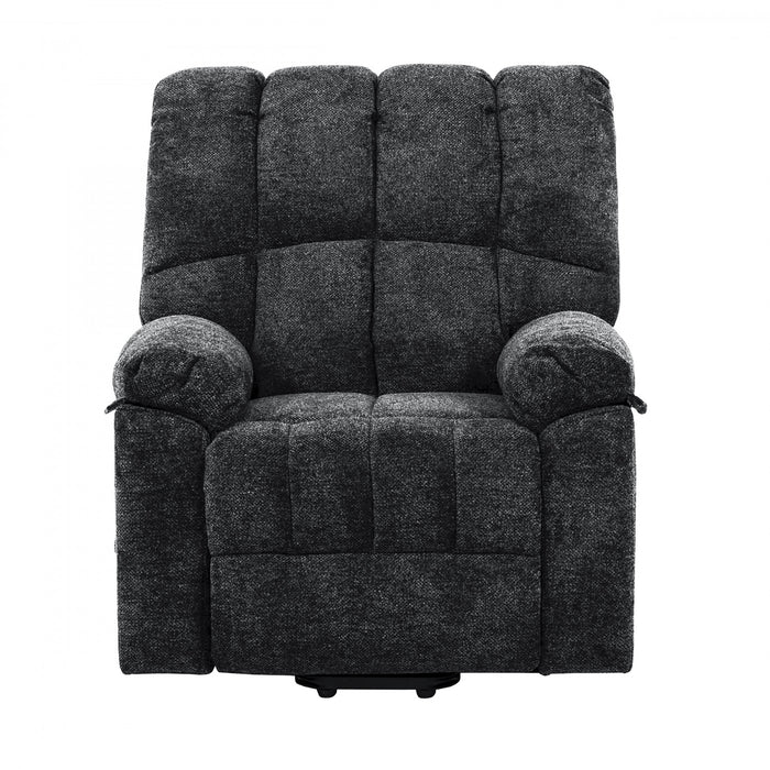 Emerson 36 in. Upholstered Power Lift Chair with Wired Remote - Grey
