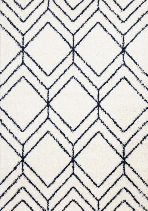 Taylor Diamonds Shag Area Rug - 5'3\" x 7'7\"