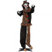 Outsunny Clown Animatronic Prop W/ Light Up Eyes, For Party