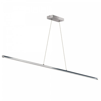 Dainolite Array LED Horizontal Pendant 30w 48" Polished Chrome Finish White Acrylic Diffuser Lamp|Luminaire suspendu horizontal Array de Dainolite de 48 po en acrylique blanc qui diffuse la lumière, avec fini chromé poli et ampoule à DEL de 30 W