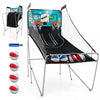 Costway Dual Shot Basketball Arcade Game With 8 Game Modes Electronic Scoring Green