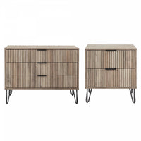 Dumbo Modern 2-Piece Dresser Set in Rustic Gray 