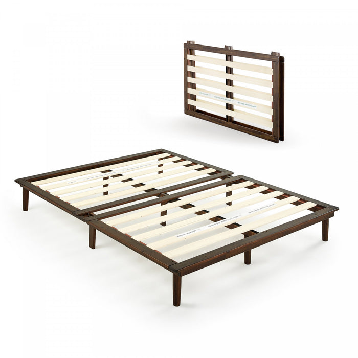 Bobbie Folding Wood Platform Bed - Queen Size