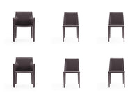 Paris Modern 6-Piece Dining Chair Set in Gray 