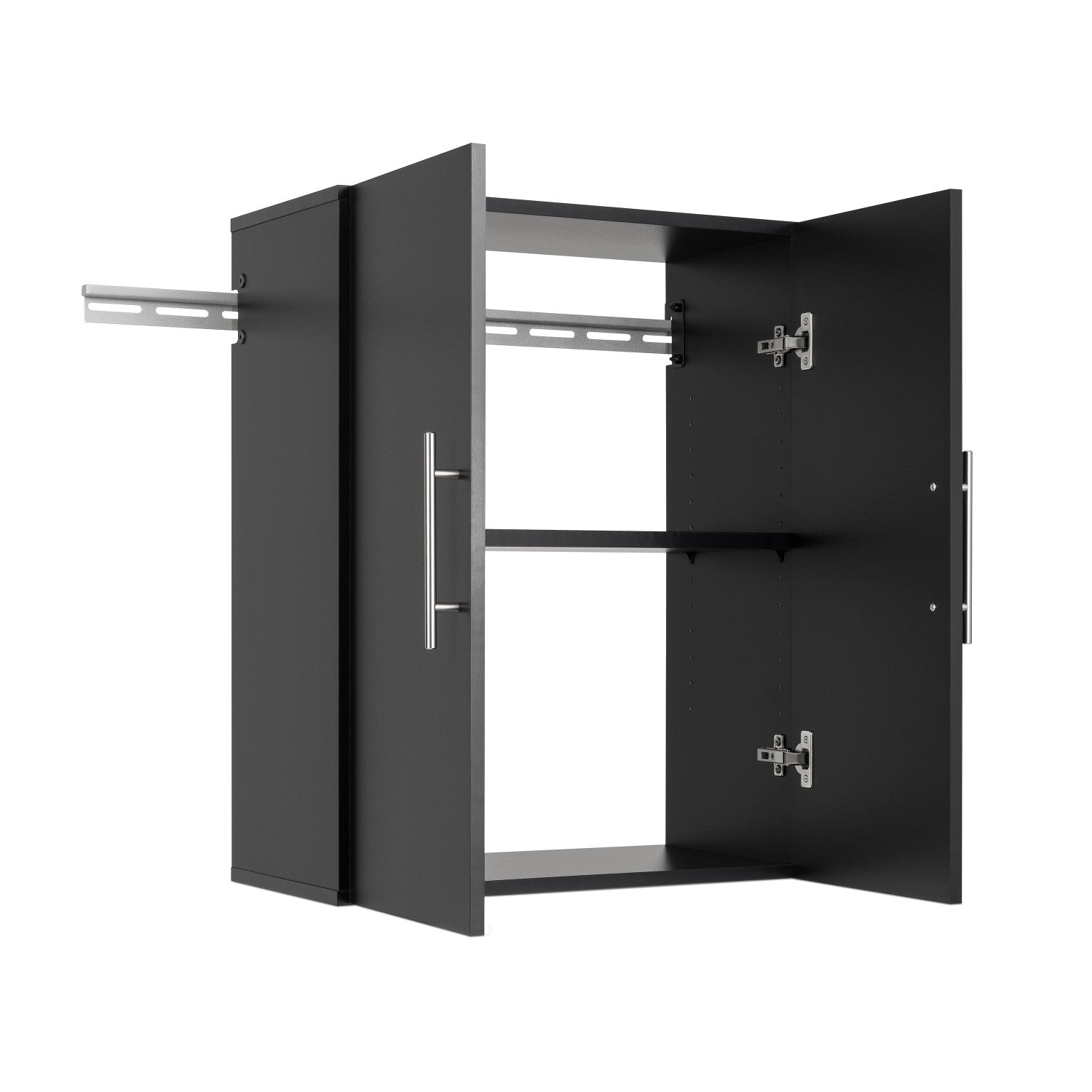 Prepac HangUps 24 Upper Storage Cabinet Black