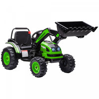 Aosom Kids Digger Powered Ride-On Excavator 6v Battery Powered Construction Tractor Music Headlight 