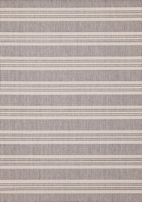 Jackson Cream Taupe Banded Stripes Rug, 7'10