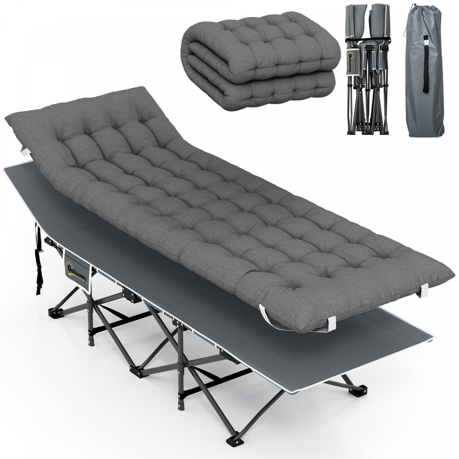 foldable cot with mattress