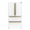 Forno Espresso Moena 36-inch French Door Refrigerator in White, 19.2 cu.ft. - FFRBI1820-36WHT | Refrigerateur Espresso Moena de 36 po a portes francaises, blanc, 19,2 pi³ – FFRBI1820-36WHT