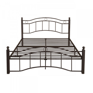 Jackson Metal Bed Frame With Underbed Storage,copper King Bed