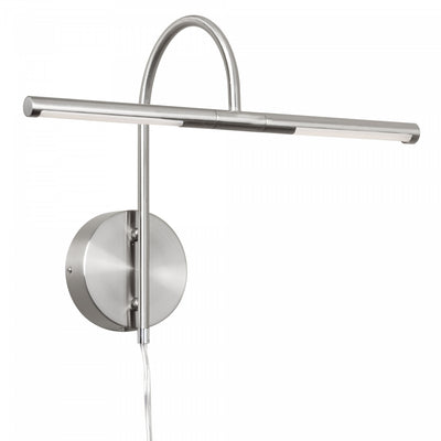 Dainolite Display/Exhibit LED Picture Light 6w Satin Chrome Finish Lamp|Lampe pour affichage d’image de Dainolite avec fini chromé satiné et ampoule à DEL de 6 W