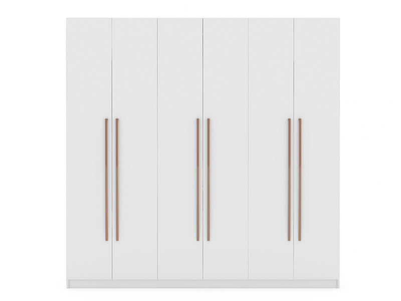 Gramercy Contemporary Modern 82\" Wardrobe Closet in White