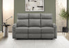 MONARCH SPECIALTIES 3-SEATER RECLINING SOFA, 70" WIDE, MANUAL RECLINER, DARK GREY FABRIC, CONTEMPORARY RECLINER | MONARCH SPECIALTIES SOFA INCLINABLE 3 PLACES, 70"L, FAUTEUIL INCLINABLE MANUAL, TISSU GRIS FONCE