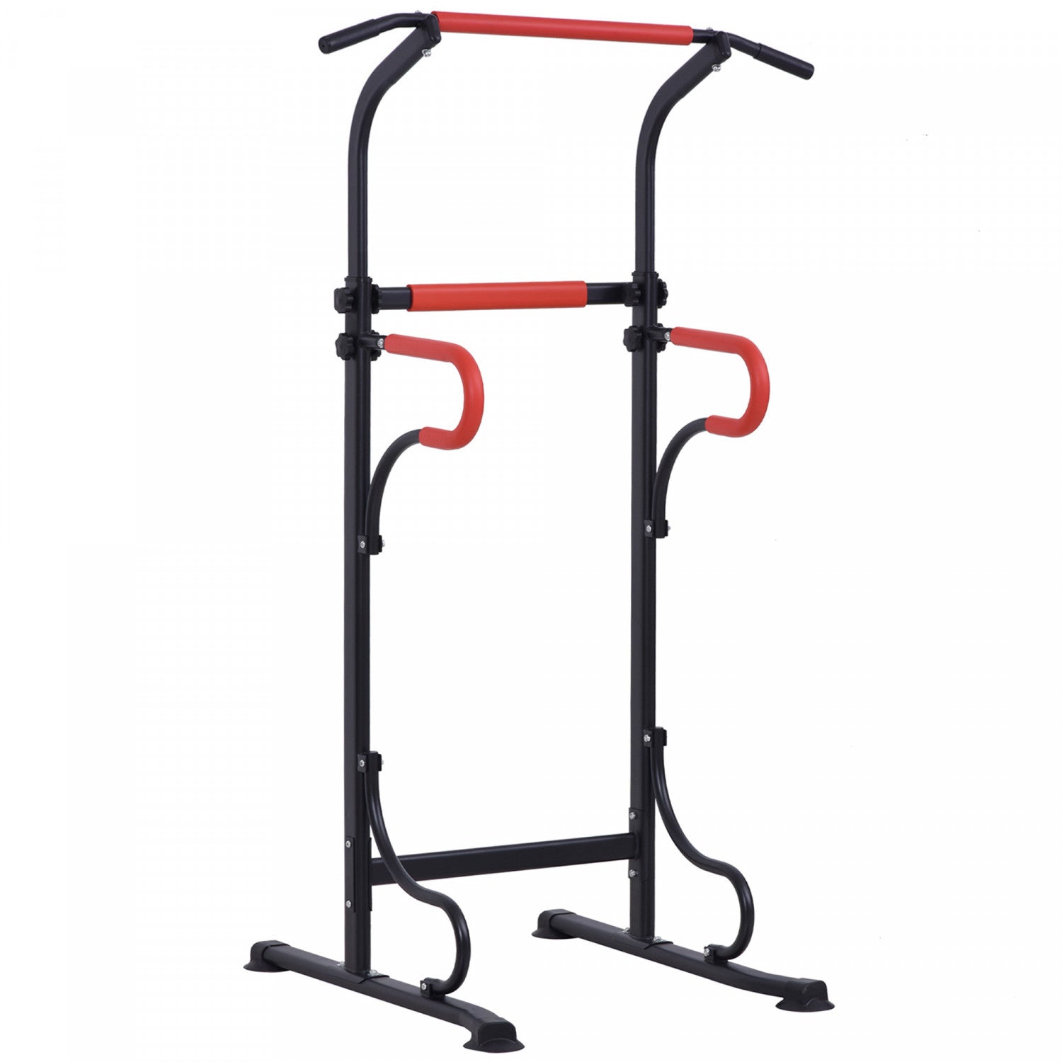 Soozier Power Tower Pull Up Bar Dip Station For Home Office Gym