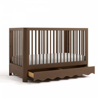 Storkcraft Casablanca Deluxe 5-in-1 Convertible Crib with Drawer - Hazelnut
