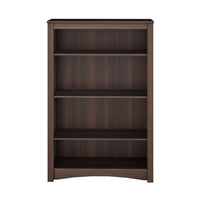 Four-Shelf Bookcase - Espresso