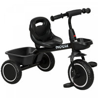 Qaba Large Kids Tricycle For Toddler 2-5 Year Old Girls And Boys, Toddler Trike Bike With Adjustable