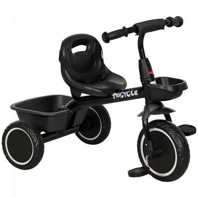 Qaba Large Kids Tricycle For Toddler 2-5 Year Old Girls And Boys, Toddler Trike Bike With Adjustable|Qaba Tricycle Pour Tout-petits, Filles Et Garcons De 2 A 5 Ans, Velo Pour Enfant Avec Siege Reglable
