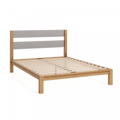 Kumiki Interlocking Bamboo Platform Bed with Headboard - Full Size | Kumiki lit plateforme à emboîtement en bambou avec tête de lit - Double