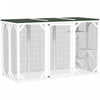 Pawhut Cat Cage Indoor Catio Outdoor Cat Enclosure Pet House Small Animal Hutch For Rabbit, Kitten, Crate Kennel With Waterproof Roof, Multi-level Platforms, Lock, White