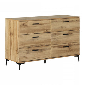 Musano 6-Drawer Dresser - Nordik Oak