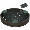 Kids Sandbox With Cover, Sandbox Outdoor With Corner Seat, Easy Assembly, Sand Play Station For Backyard, Garden, 48.4