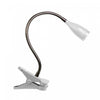 Simple Designs Flexible Gooseneck LED Clip Desk Lamp - Silver