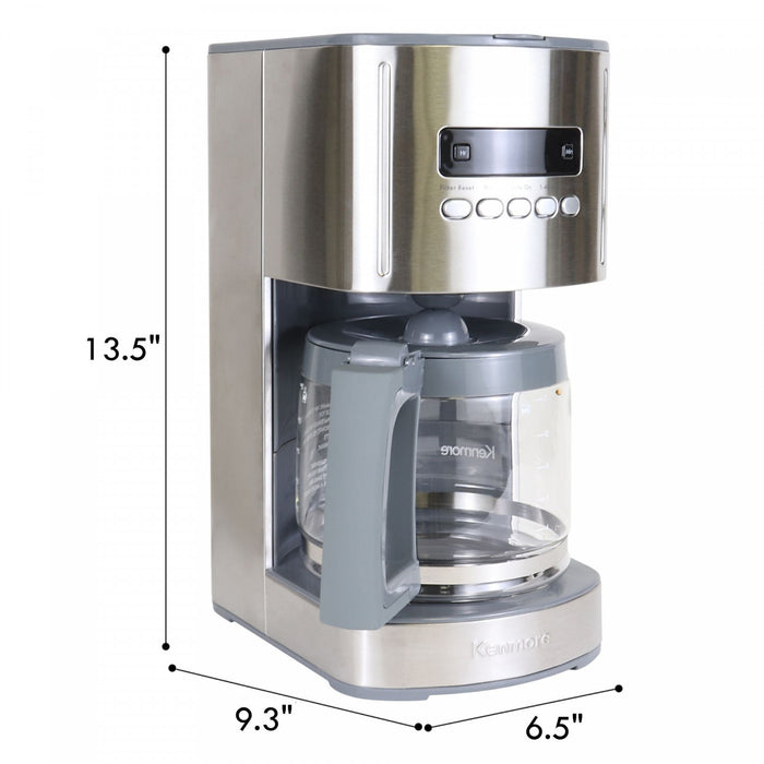 Kenmore Aroma Control 12-Cup Programmable Coffee Maker with Digital Display - KKCM12S